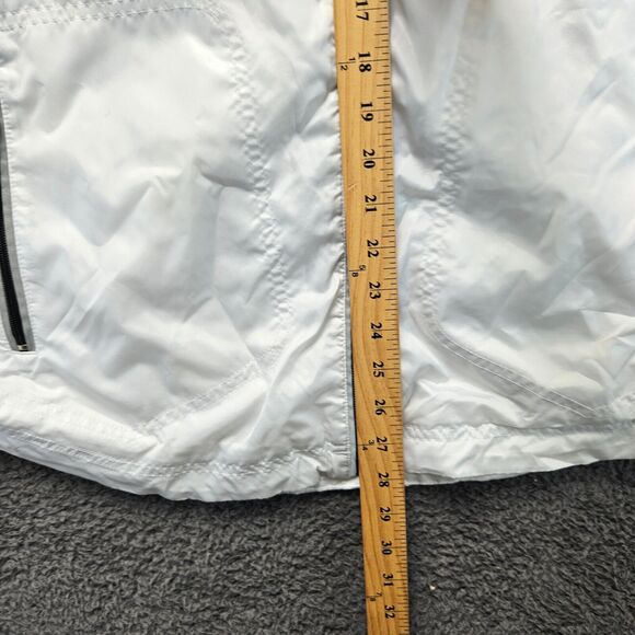 Coogi 69 Jacket Men Size Large White Full Zip Windbreaker Reflective‎ - Picture 6 of 13